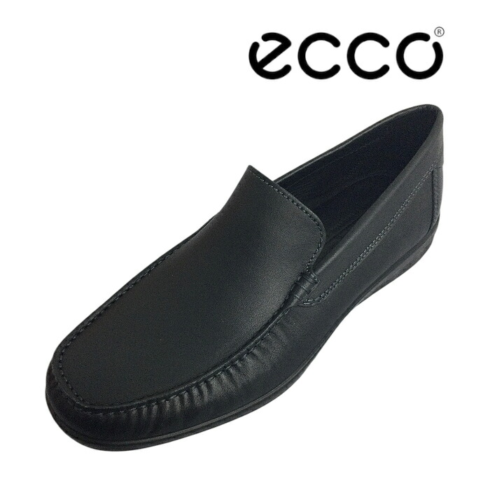 本革 ECCO 残響音 S-LITE MOC MEN\u0027S SLIP-ON 【540514 01001】BLACK 黒いこと メンズ 成人男性 成人男性 本革 なめし革 スリッポン ウォーキング コンフォート 商行為 靴-メンズ靴