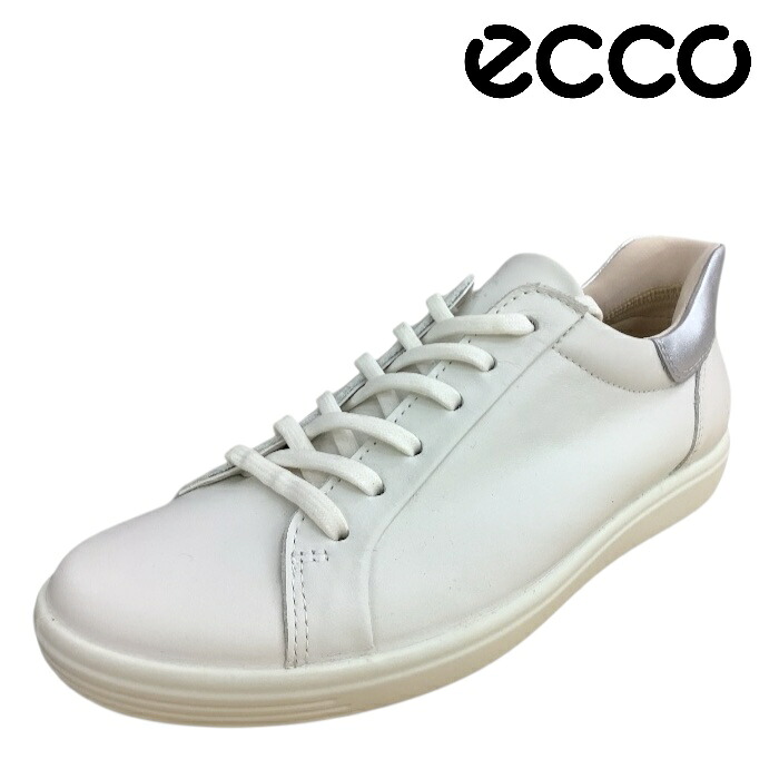 【ECCO エコーsoft 7 w 470843-61144 ホワイト】　レディース コンフォート カジュアル スニーカー レザー スリップイン 街歩き 歩きやすい 23,287円