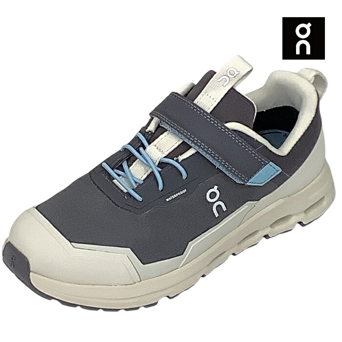 スイス発ブランドON オン　on 3KE10033142 Cloud Hero Waterproof クラウドヒーロー　ウォータープルーフ Elipse/Pearl　防水　キッズ　ランニング　スニーカー　アウトドア　靴　シューズ　通学　街歩