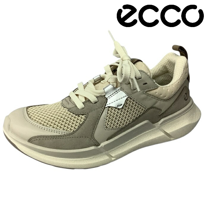 【ECCO 山びこ  BIOM 2.2  830773 51230  GRAVEL 】 ウィメンズ  なめし革スニーカー 心地よい  スニーカー ウォーキング   街御拾い  オシャレ  軽さ   座布団性