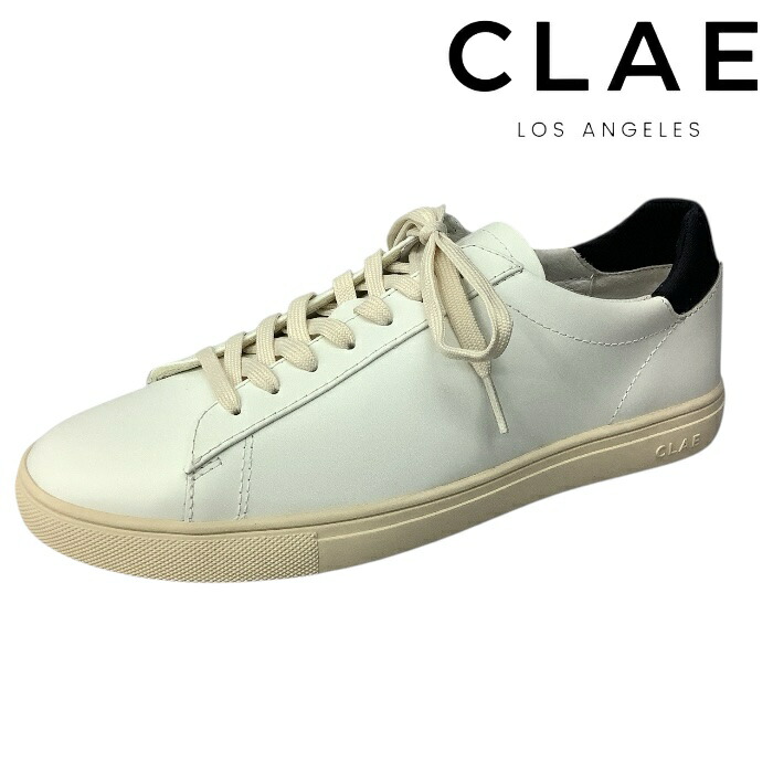 【CLAE 粘土 LM01ABR BRADLEY ESSENTIALS ブラッドレイエッセンシャルズ ホワイトネイビー】 ユニ一発やる スニーカー 靴 古典派音楽 なめし革 オシャレ