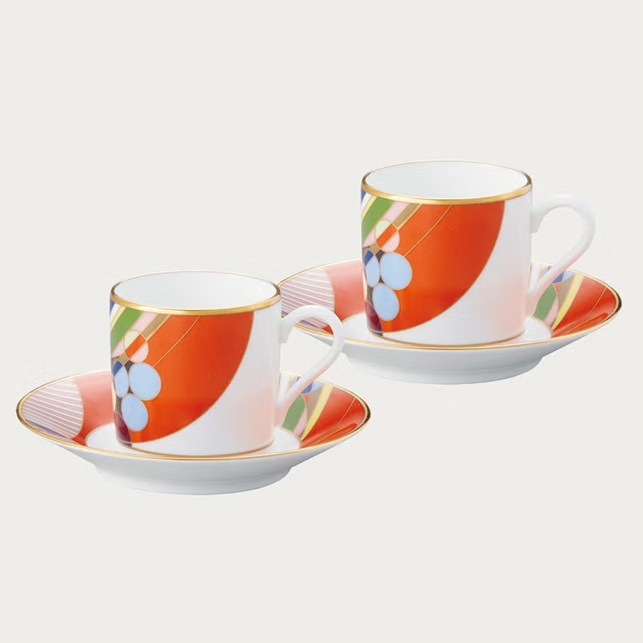 ノリタケ Noritakeフランク・ロイド・ライト マーチバルーンズ コーヒー碗皿ペア 4947J/WP59881カップ＆ソーサー カップソーサー 碗皿 洋食器 陶磁器 コーヒー 珈琲 紅茶 ギフト レトロ レトロモダン 贈り物 贈答品 内祝い お祝い｜こーま　支店 16,280円