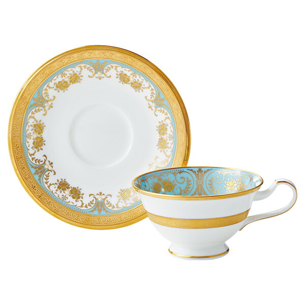ノリ竹 Noritake【ノリ竹 ジョージアンターコイズ  お茶・珈琲碗皿 4857J/T59587】洋食器 瀬戸もの 珈琲 紅茶の葉 差し上げ物 差し上げ物 差し上げ物 譲りわたす品 内祝い 御祭り 母の日 敬老の日
