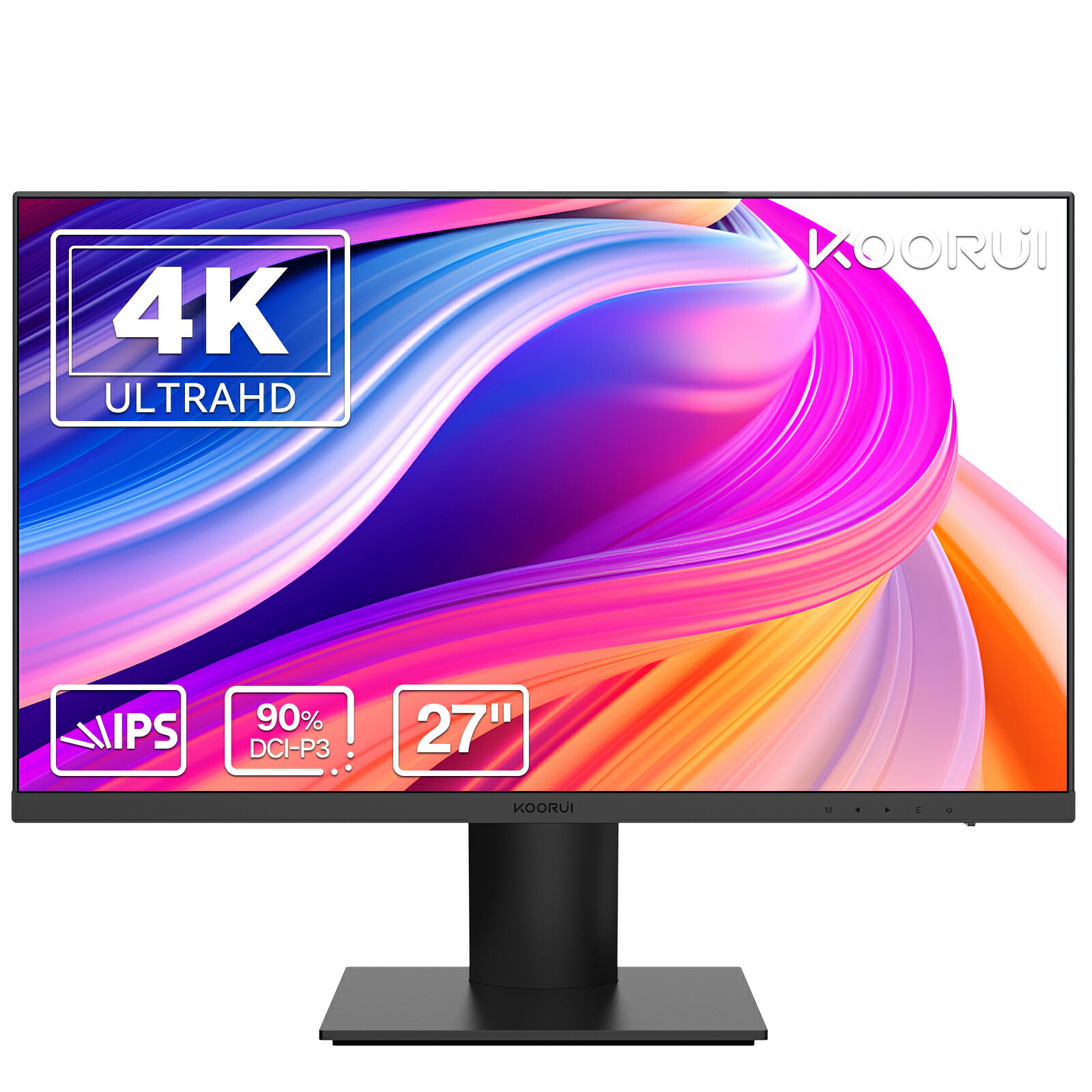 【楽天市場】4Kモニター 27インチ IPSパネル 60Hz UHD フリッカーレス 最大表示色10.7億 FreeSync 27型 角度調節  ブルーライトカット HDMI DP フレームレス 壁掛け 視野角178°ノングレア adptive sync KOORUI N07 : KOORUI 楽天市場店