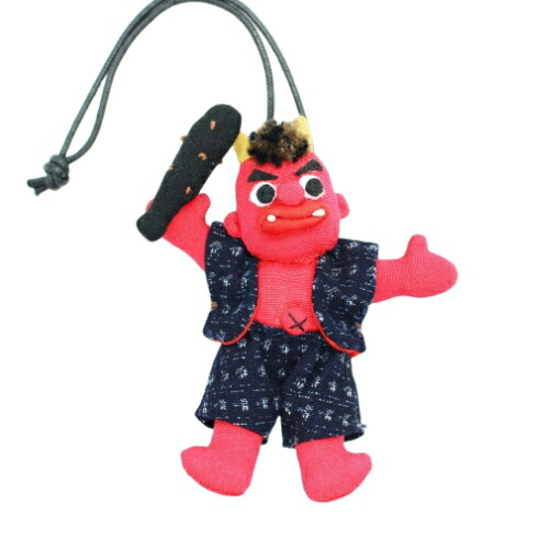 楽天市場】手作りキット おに人形 ストラップ ハンドメイド ｜赤鬼 魔
