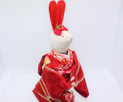 うさぎ立雛 ひな人形 ひな祭り 兎 ドール 置物 手作り 和小物 和雑貨 和風 着物 リメイク 古布 手芸 ハンドメイド 手づくり 動物 ギフト プレゼント Crunchusers Com