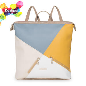 史上最も激安 Desigual デシグアル レディース ミセス ファッション リュック バッグパック バッグ カジュアル 30代 40代 50代 イエロー 19saxpem 正規店仕入れの 503 Sv