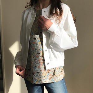 レディース トップス 婦人服 アウター おしゃれなニットブルゾン セモア 春ニット セモア セモアージュ レディース レディース ブルゾン カーディガン 40代 50代 カジュアル ホワイト 白 カーキ お洒落 送料無料 ブティック コーラン