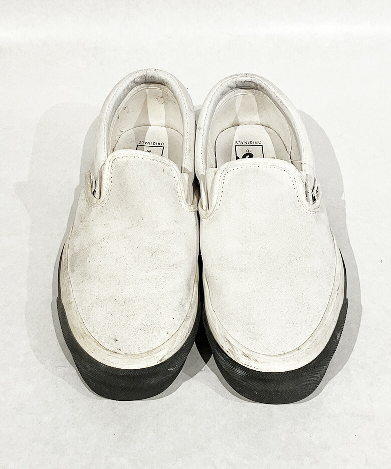【USED】VANS WTAPS x Og Classic /Slip-On Lx Grey Black/US10.5VANS WTAPS x OG Classic /Slip-On Lx グレーブラックヴァンズ スニーカ 古着
