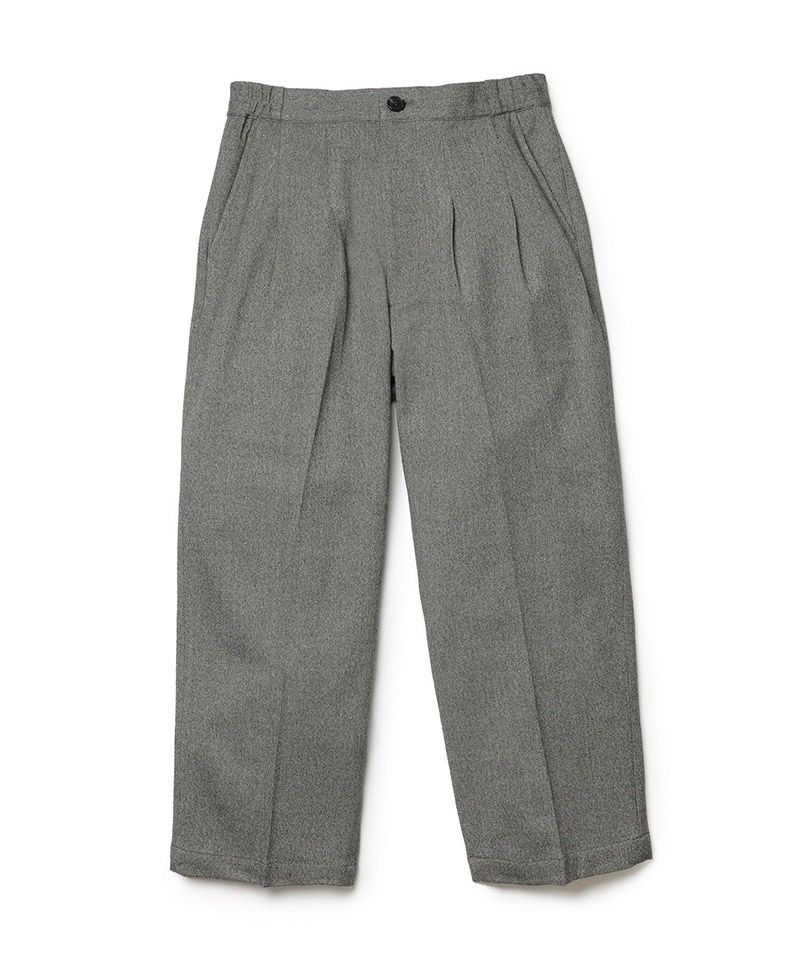MR.OLIVE / PEACHSKIN STRETCH GABARDINE / 2TACK WIDE EASY PANTS / ミスターオリーブ　ピーチスキンストレッチギャバジン 2タックワイドイージーパンツ