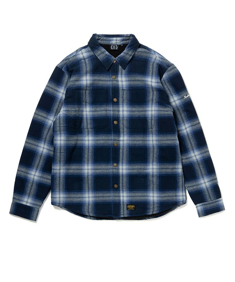 【SALE】430 fourthirty / L/S FLEECE LINER CHECK SHIRT / フォーサーティ L/S フリースライナーチェックシャツ