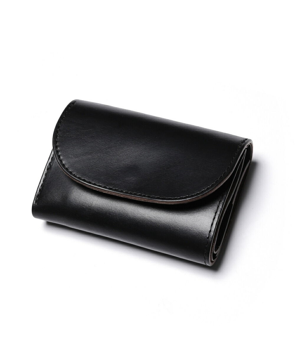 MR.OLIVE E.O.I / HORWEEN CHROMEXCEL LEATHER COMPACT WALLET 旦那オリーブ /  ホーウィンクロムエクセルレザー コンパクトウォレット本革 オイルド 油絵の具なめし革 金入れ 歌留多 鋳貨 魔よけ 紙幣 茶芯 経年上がり下がり