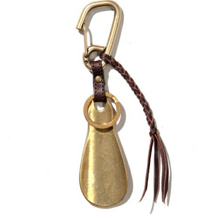【楽天市場】MR.OLIVE E.O.I POLISHED STEER LEATHER / BRASS SHOE HORN KEY RING
