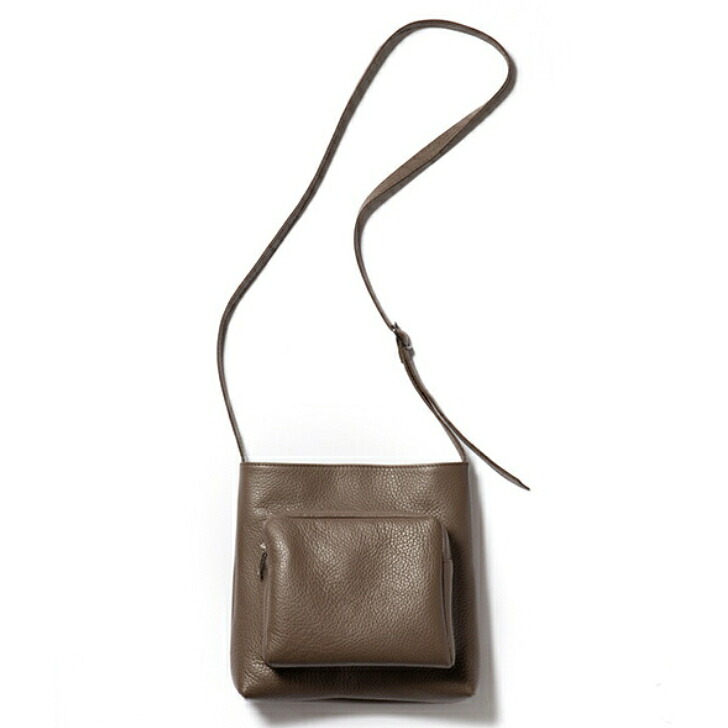 【SALE】MR.OLIVE E.O.I / MILANO GRAIN LEATHER GUSSET POCKET COMPACT SHOULDER BAG ミスターオリーブ / ミラノグレインレザー ガゼットポケット コンパクトショルダーバッグMROLIVE 本革 ポーチ ユニセックス 経年変化|KORC
