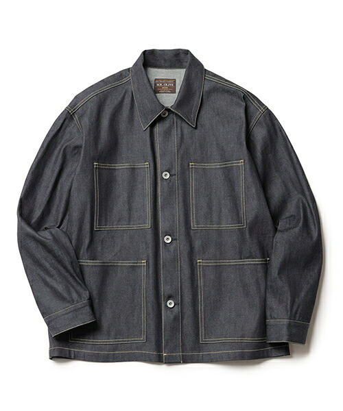 【SALE】MR.OLIVE / 8oz LIGHT VINTAGE DENIM / UTILITY JACKET 8オンス ヴィンテージデニム / ユーティリティージャケット｜KORC