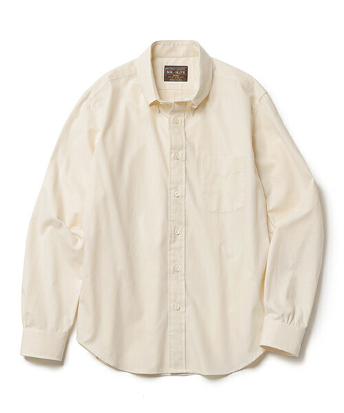 MR.OLIVE / 5薬局衡オンス VINTAGE CHAMBRAY / BUTTON DOWN SHIRT 檀那オリーブ/5薬局衡オンス ヴィンテージシャンブレー / ボタンダウンシャツMROLIVE 衣嚢 レギュラーレギュラーシャツ 標準尺度プルオーバー ミリタリー 細工物 ユニ一発やる