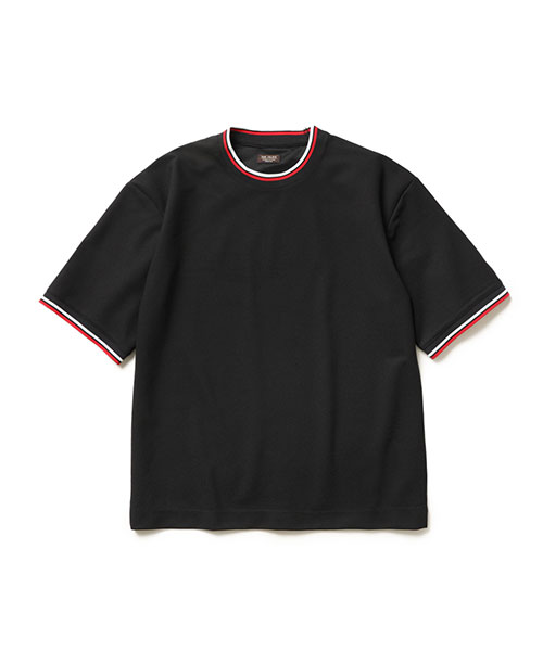 MR.OLIVE / FIELDSENSOR BIRDS EYE JERSEY / LINE RIB T-SHIRT /フィールドセンサー バーズ アイ ジャージー / ライン リブ Tシャツ