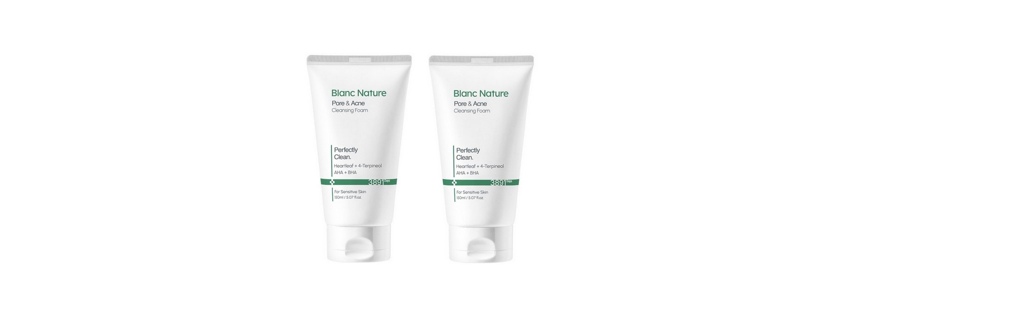 BLANC Nature Cleansing Foam ブランネイチャークレンジングフォーム 150ml*2個 [並行輸入品]