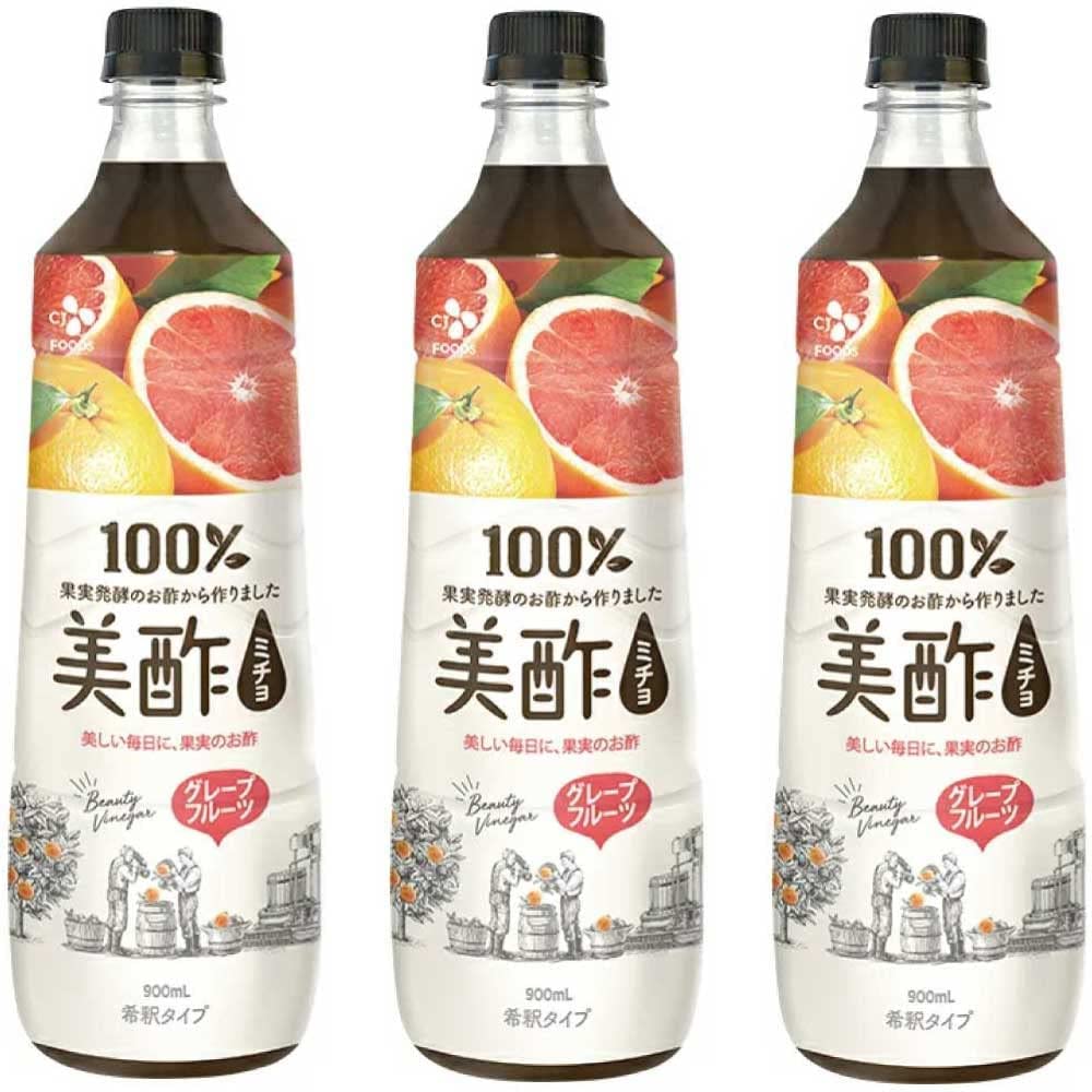 【楽天市場】美酢 グレープフルーツ味 3本セット ギフト ミチョ 果実酢 お酢ドリンク 飲みやすい 飲む酢 韓国酢 CJ:韓日mart