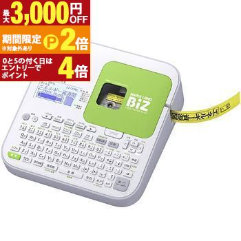 【最大3,000円OFFクーポン有・15日PT2倍！お買い物マラソン】 送料無料 カシオ ラベルプリンター KL-G2 | KLG2 ネームランドBiZ バックライト付き液晶 縦横同時印刷 ラベル作成 デザインロゴ