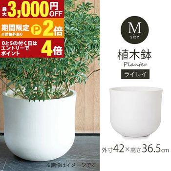 【最大3,000円OFFクーポン有・定最大PT2倍／18～20日限定】 植木鉢 | ガーデン用ポット M 鉢 プランター 植木鉢 ディスプレイ インテリア ガーデニング ガーデン雑貨 ポット グリーン 鉢植え 寄せ植え プランター ガーデン用品 園芸用品 庭 おしゃれ ラウンド 屋外 ホワ