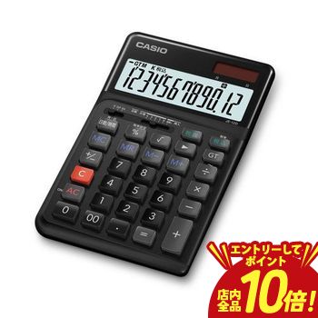 【P10倍（要エントリー）＋クーポン】 カシオ 電卓 JE-12D-BK-N | CASIO