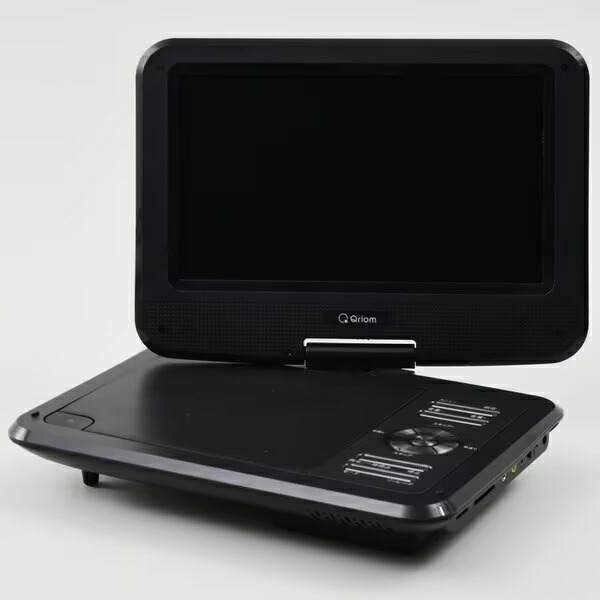 QriomポータブルDVD PLAYER 動作確認済み最終値下げ 最終値下【箱開封のみ】Qriom/キュリオム山善 乾電池対応7インチ