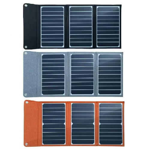 大気圏ジェイ ポータブルソーラーパネル申し受ける器 AJ-NSOLAR16W | AIR-J 最大限度最終生産物16W手合い 黒いこと BK オレンジ色 OR 薄墨色 GY