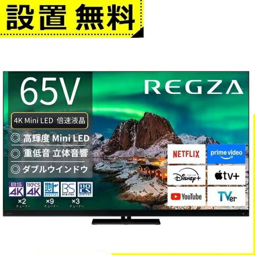 東芝　REGZA 65インチ　関東近場配送可 東芝 REGZAの65インチテレビのおすすめ人気ランキング【2025年