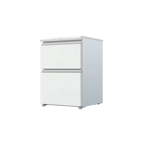 全国設置無料 アクア 冷凍庫 AQF-DFA15R | AQUA AQF-DFA15RW ファン式冷凍庫 2ドア 引き出しタイプ 145L サテンホワイト｜【コ・レ・ダ】　家電＊インテリア