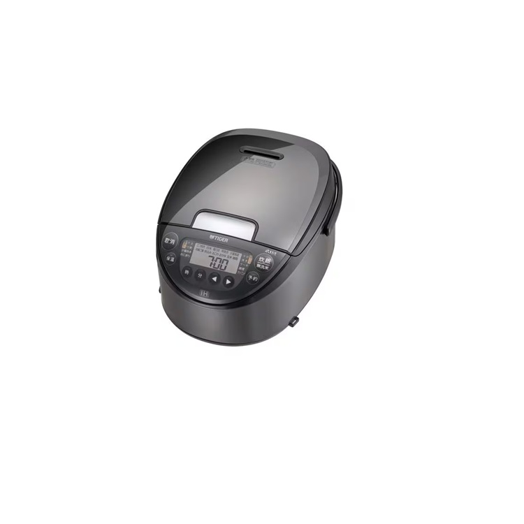 虎 炊飯器 JPW-L100 | TIGER タイガー魔法瓶 JPWL100固定ディスク IH炊飯器 炊きたて 遠赤3層土鍋厚地の外套釜 5.5合 うす暗い薄墨色