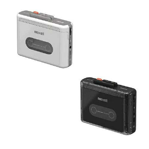マクセル ポータブルカセットプレーヤー MXCPP100 | Maxell テープ電気蓄音機 Bluetooth変速機相応う 白いこと 黒いこと