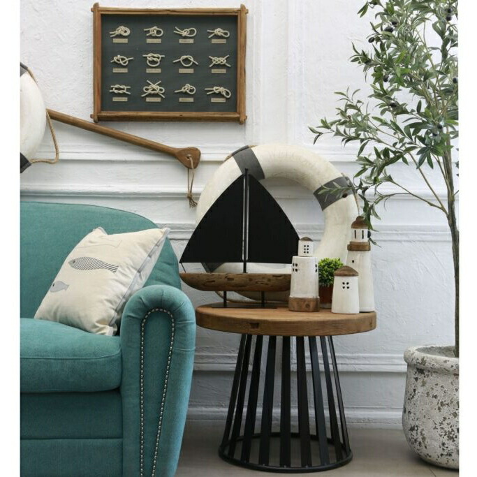 楽天市場】サイドテーブル 丸テーブル 古木 古材 60cm 木製 丸 円形