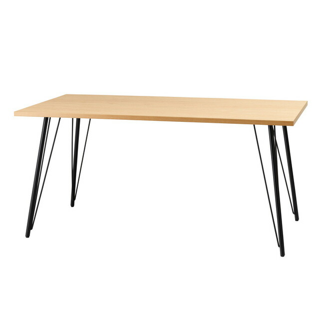 ダイニングテーブル ／ 150×80 高さ72cm 幅150cm 奥行60cm スチール おしゃれ インダストリアル シンプル 長方形 ナチュラル
