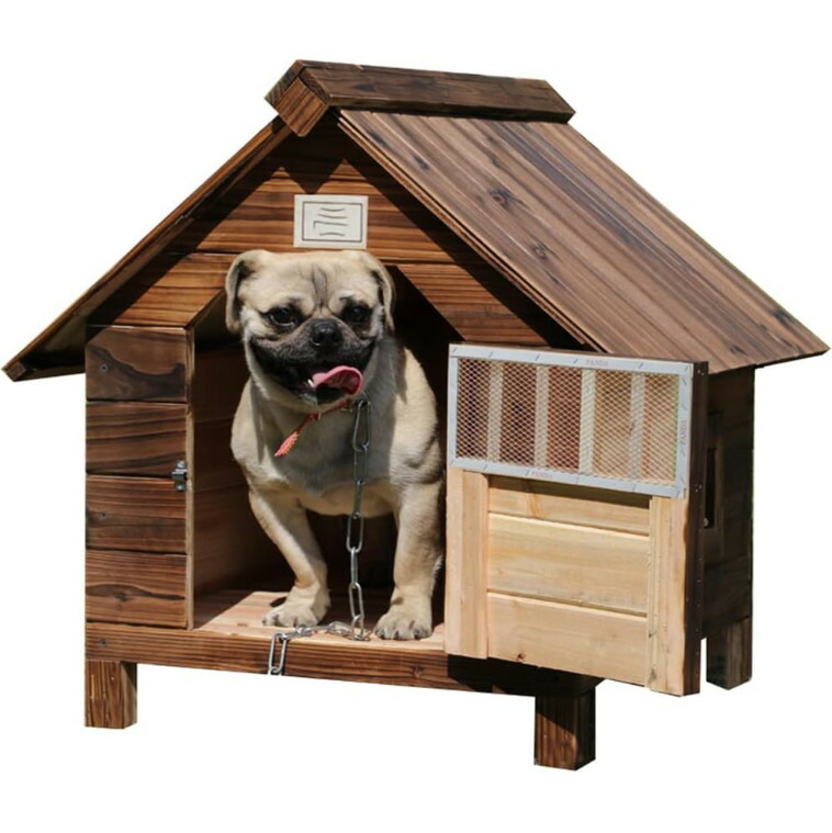 犬小屋 屋外 小型犬 木製 幅85cm ペットハウス 犬舎 屋外 室外 組立簡単 楽天市場】犬小屋 屋外 小型犬 木製 幅85cm 柴犬 ペットハウス