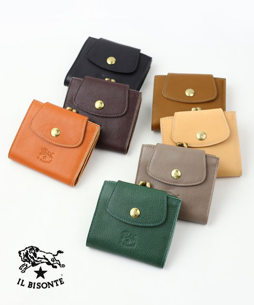 ネイビー｛イルビゾンテ｝折り財布,がま口,メンズ,レディース(42S) brandparks_ilbisonte-0025-bl