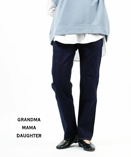 グランマ・ママ・ドーター GRANDMA MAMA DAUGHTER by KATO デニム パンツ ジーンズ デニムパンツ ストレート ストレートパンツ 定番・GP086OW-4332202(レディース)