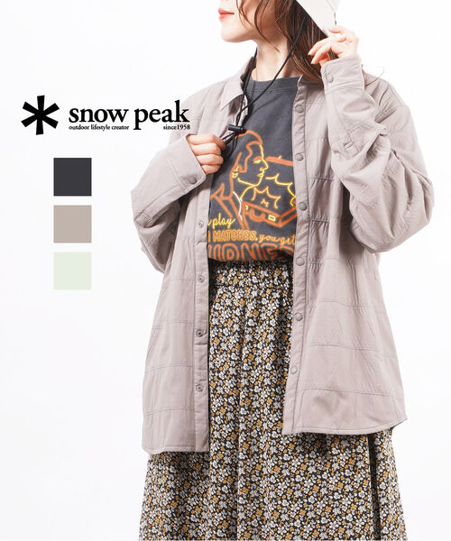 【40%OFF】スノーピーク Snow Peak インサレーション シャツジャケット ライトアウター Flexible Insulated Shirt・SW-22SU003-4622201(メンズ)(レディース)｜小三郎商店