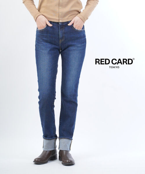 レッドカード トーキョー RED CARD TOKYO コットン ストレッチデニム ミッドライズ デニムパンツ ジーンズ Liberty Roll Up リバティロールアップ・14421R-2942102(レディース)(last_1)