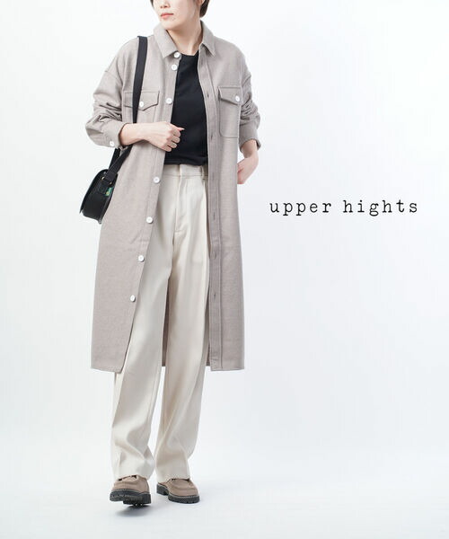 アッパーハイツ upper hights ウールジャージー CPOロングシャツ ワンピース THE OFFICER DRESS・518A321-2942102(レディース) 26,180円