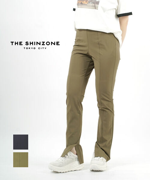 【30%OFF】ザ シンゾーン THE SHINZONE レギンスパンツ レギパン ロングボトム パンツ ボトムス ストレッチ 伸縮性 レディース スリット 日本製 大人 ・23SMSPA02-4432301(レディース)｜小三郎商店