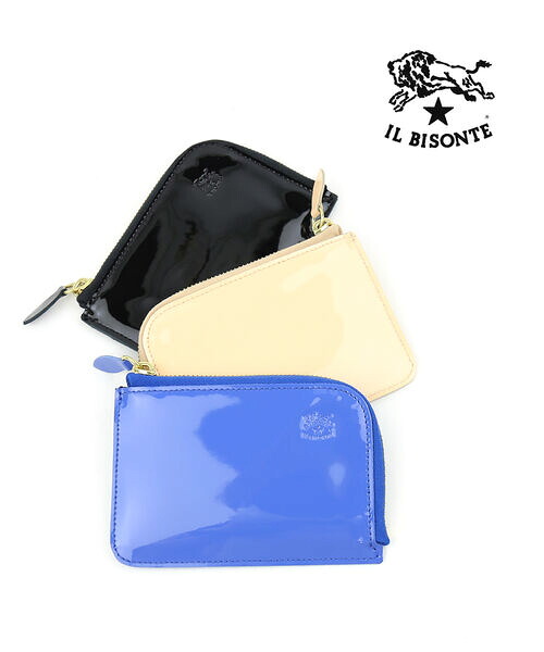 イルビゾンテ 財布 正規品 IL BISONTE パテント エナメル レザー コインパース コインケース コンパクトウォレット 小銭入れ ミニウォレット ミニ財布 ・54232307541-0062301(メンズ)(レディース)