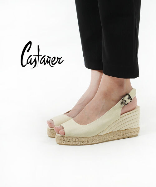 カスタネール/カスタニエール Castaner キャンバス バックストラップ ウエッジソールサンダル ODESSA・ODESSA-H6-0371501(レディース)(G-2)｜小三郎商店