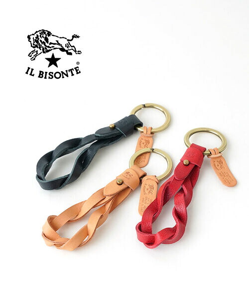 イルビゾンテ IL BISONTE キーリング キーホルダー レザーキーホルダー 正規品 レザー 牛革 本革 ヌメ イタリア製 ギフト プレゼント おしゃれ・54242309150-0062402(メール便可能商品)[M便 3/5](メンズ)(レディース)｜小三郎商店 8,591円