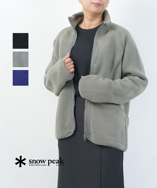 【マラソン期間中ポイント10倍】スノーピーク Snow Peak フリース ジャケット ボアジャケット アウター ユニセックス アウトドア キャンプ・SW-24AU005-4622402(メンズ)(レディース)