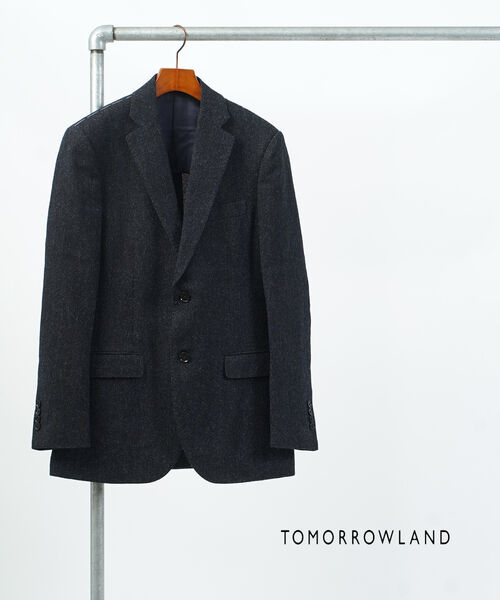 【百貨店大売り出し継続期間尖んがり10倍】トゥモローランド TOMORROWLAND 上衣 テーラードジャケット アウター スポーツジャケット 秋冬 羊毛 毛 起毛 通い 商行為 分かりやすい 雅びやか 成年者・61-07-74-07502-0171702(メンズ)(last_1)