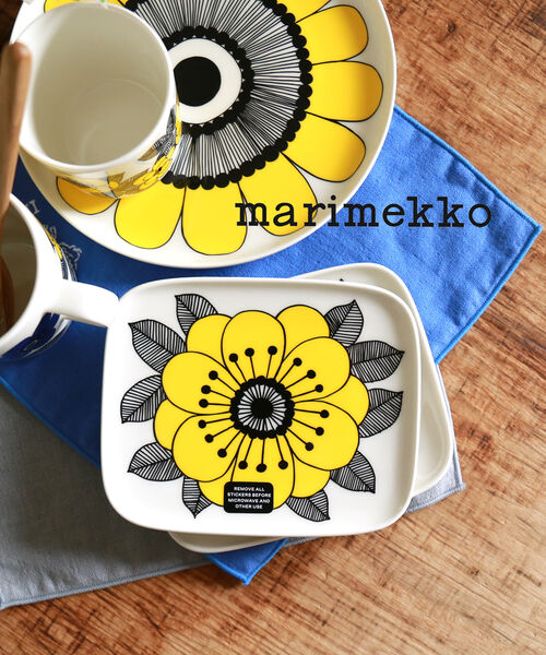 マリメッコ　トレイ　スクエア　marimekko marimekko - 新品限定☆正規品マリメッコmarimekkoスクエア型