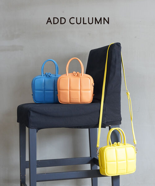 【ポイント2倍】アドカラム ADD CULUMN バッグ ショルダーバッグ ハンドバッグ ミニバッグ 2way 斜め掛け 手持ち 小さめ コンパクト ミニマム ヴィーガンレザー ・A24S07B272-5062401(レディース)
