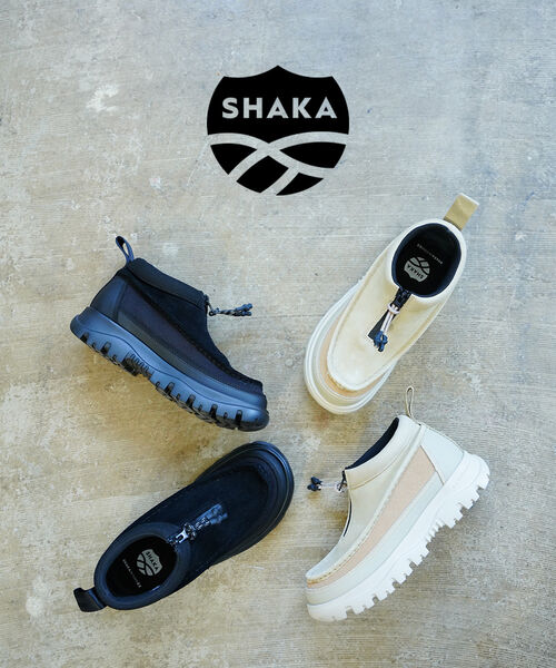 【百貨店大売り出し継続期間尖んがり10倍】シャカ SHAKA モカシン シューズ モカシンブーティー 靴 ジップ 厚底 軽さ 耐久性 撥水 アウトドア 心地よい・SK-290V2-2522502(レディース)(D-3)