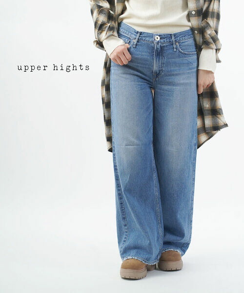 【20%OFF】【2026年春夏新作】アッパーハイツ upper hights デニム パンツ ワイドパンツ デニムパンツ ジーンズ フレア ゆったり 美脚 おしゃれ 大人・L85312202-2942601(レディース)|小三郎商店